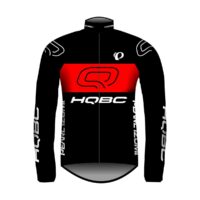 Bunda QPI TEAM proti vetru čierna/červená