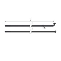Špice Inox Plus 270 mm čierne 270 mm
